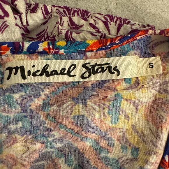 Michael Stars Tulum Border Print Romper Size Small - Picture 4 of 5